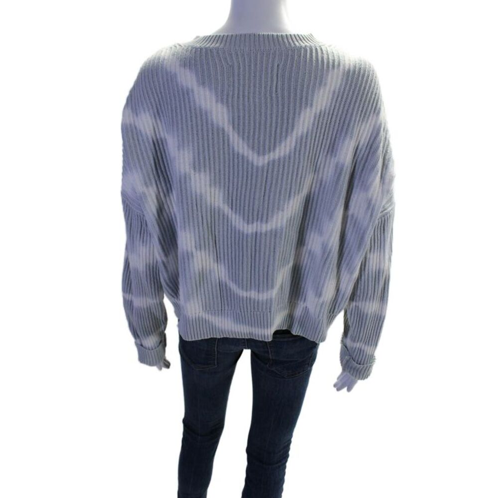Pistola Womens Cotton Tie Dye Print Long Sleeve Knit Top Blue Size XS - Picture 3 of 6